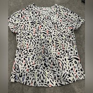 Scrub Star Cheetah Print Scrub Top (small)